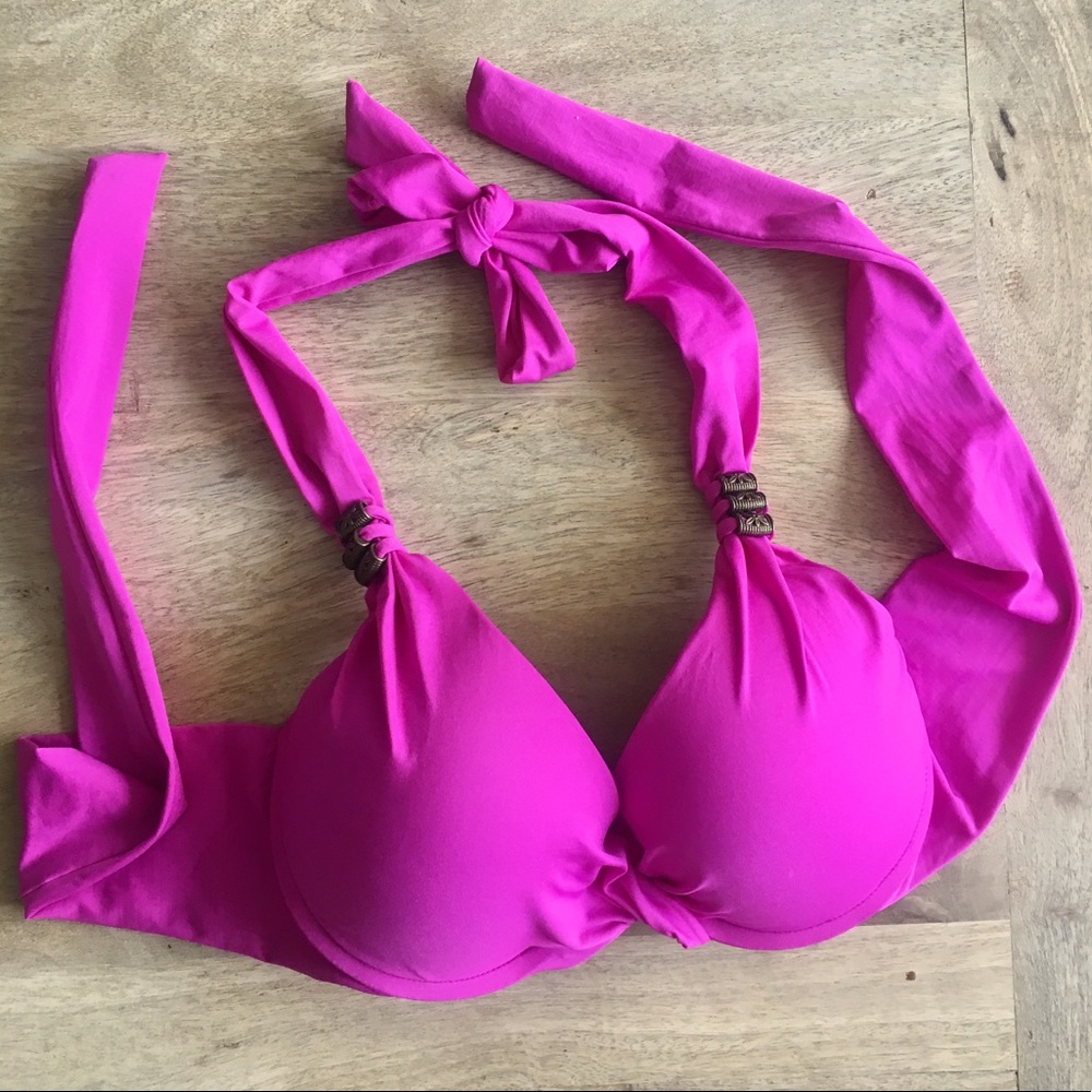 Becca Push Up Bikini Top Fuschia Medium